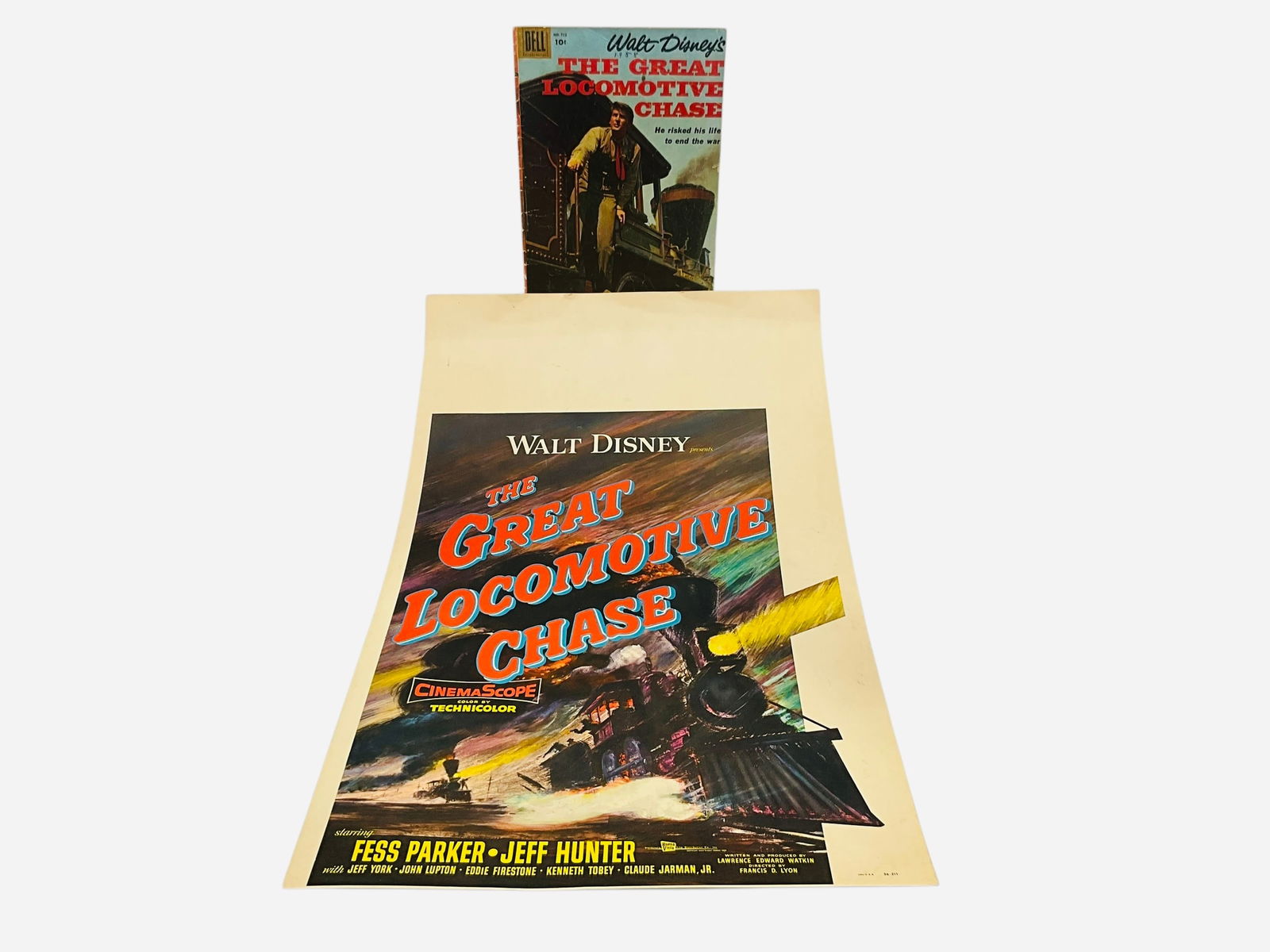 Disney Great Locomotive Chase Movie Poster & Comic Book (1 of 7)