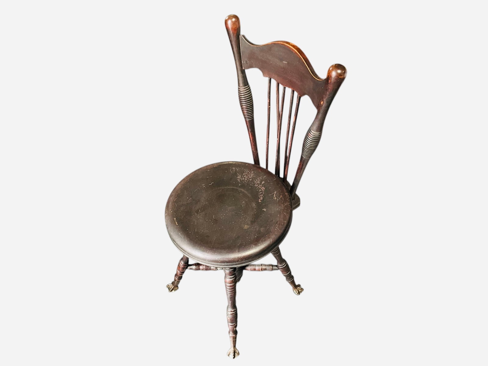 Antique Piano Stool with Ball & Claw Feet (1 of 4)