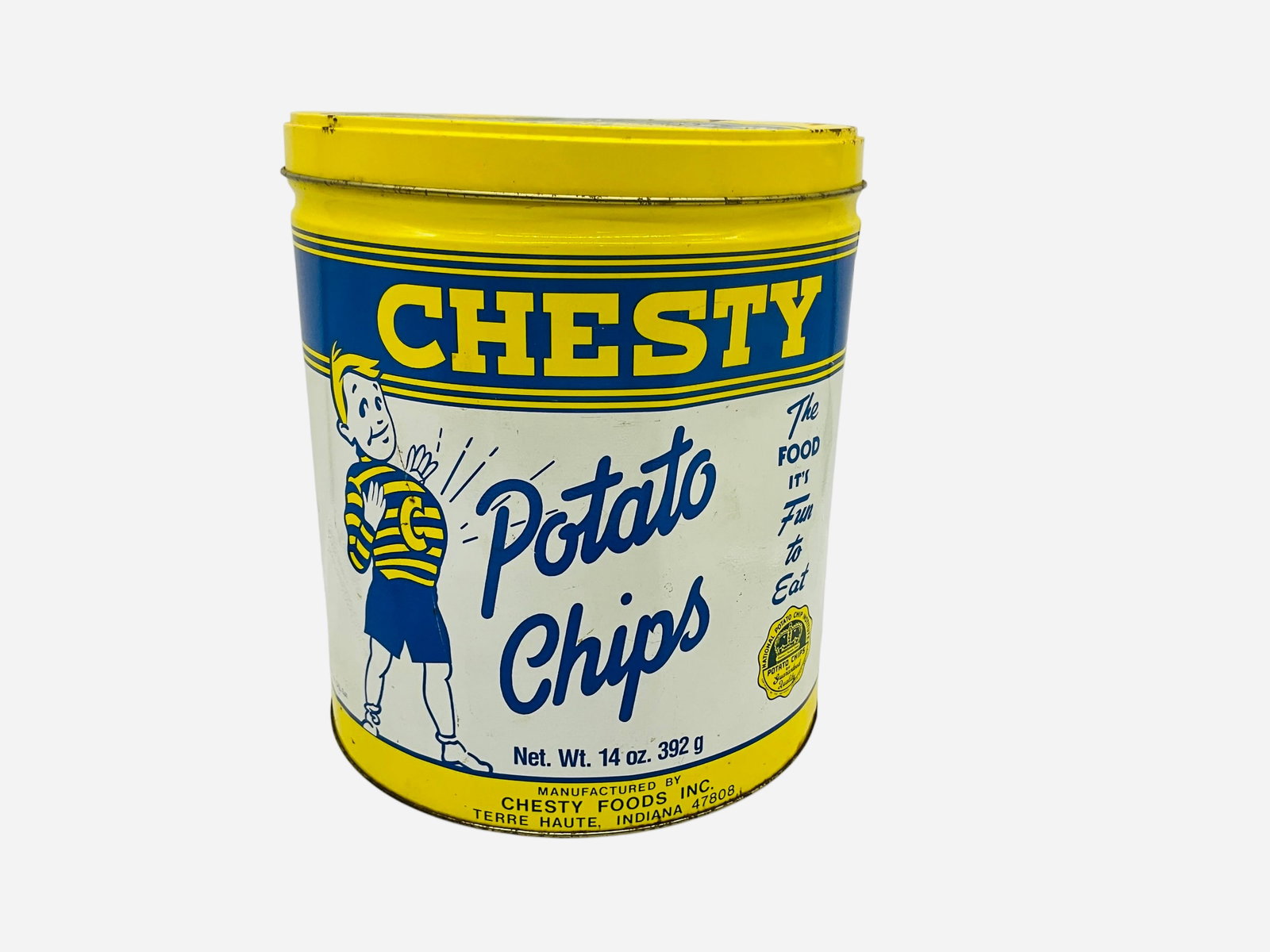 Vintage Chesty Potato Chips Large Tin (1 of 3)