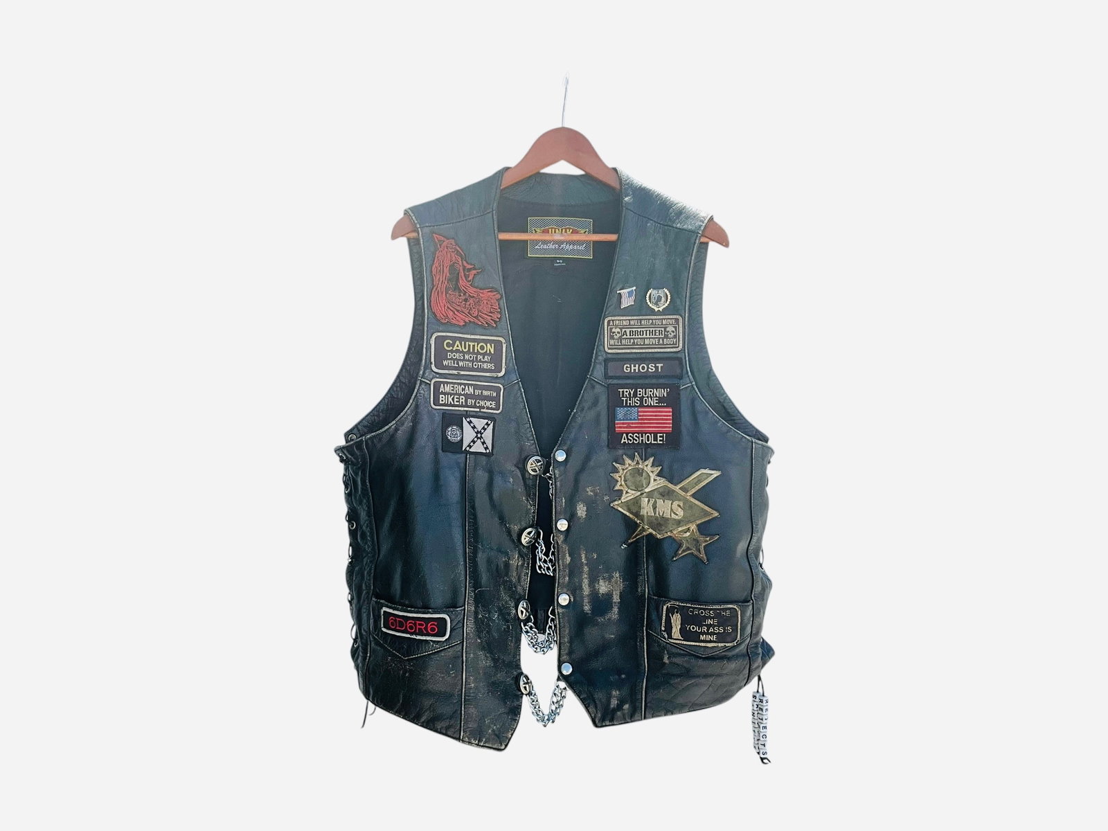Vintage UNIK Leather Riding Jacket SANITYâ€™S REJECTS (1 of 6)