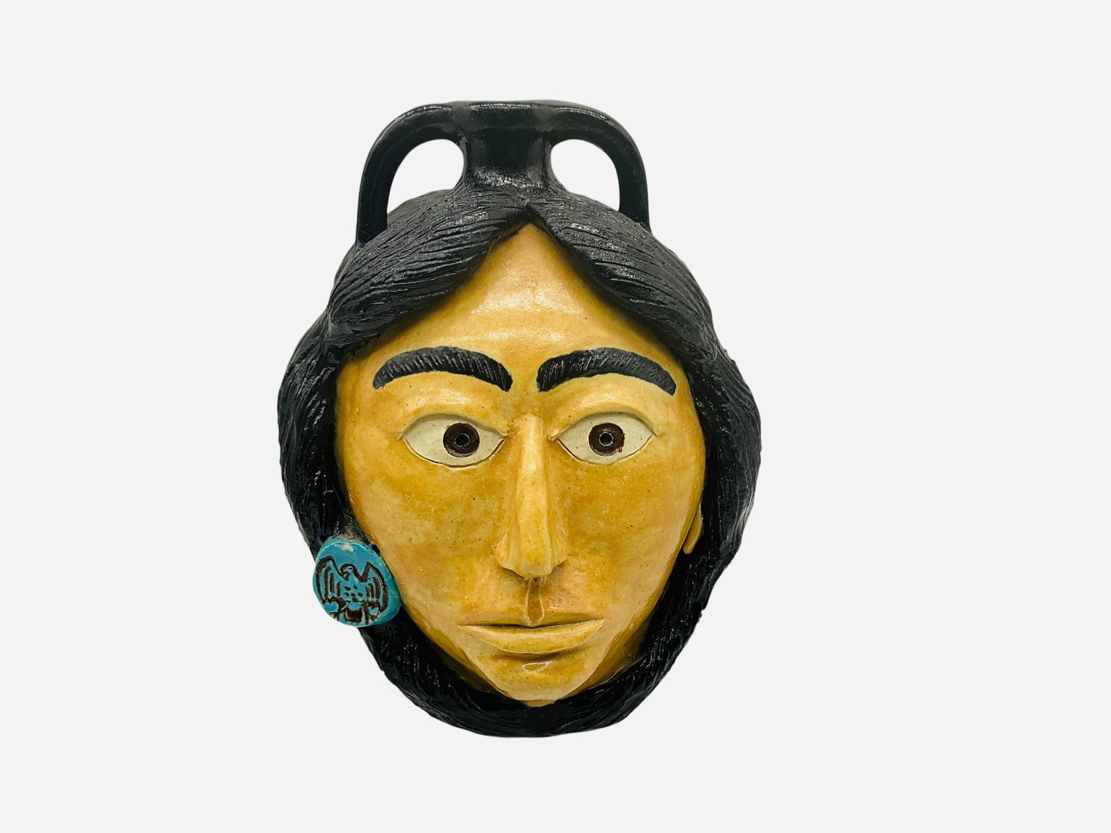 #1 Michael & Melvin Crocker 1988 Indian Double Face Jug (1 of 5)