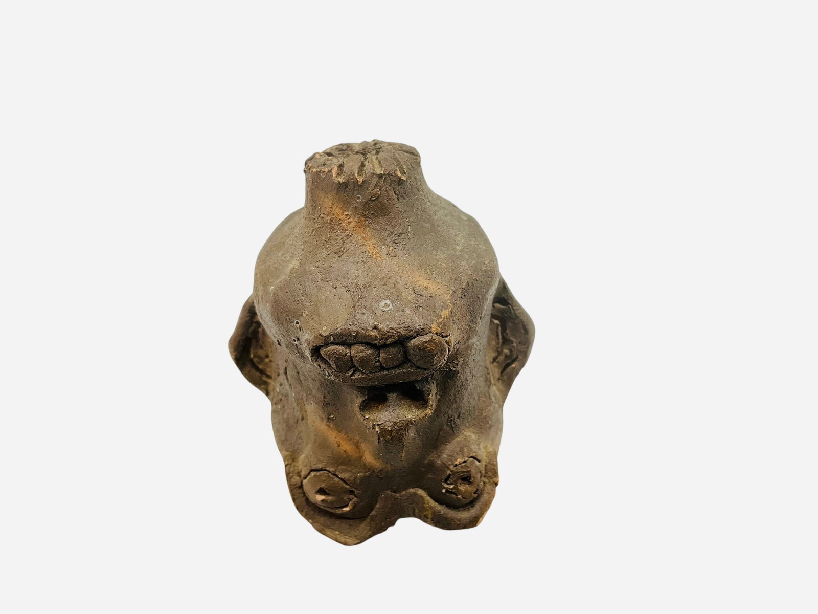 Clint Alderman Bear Paw Mini Face Jug (1 of 3)