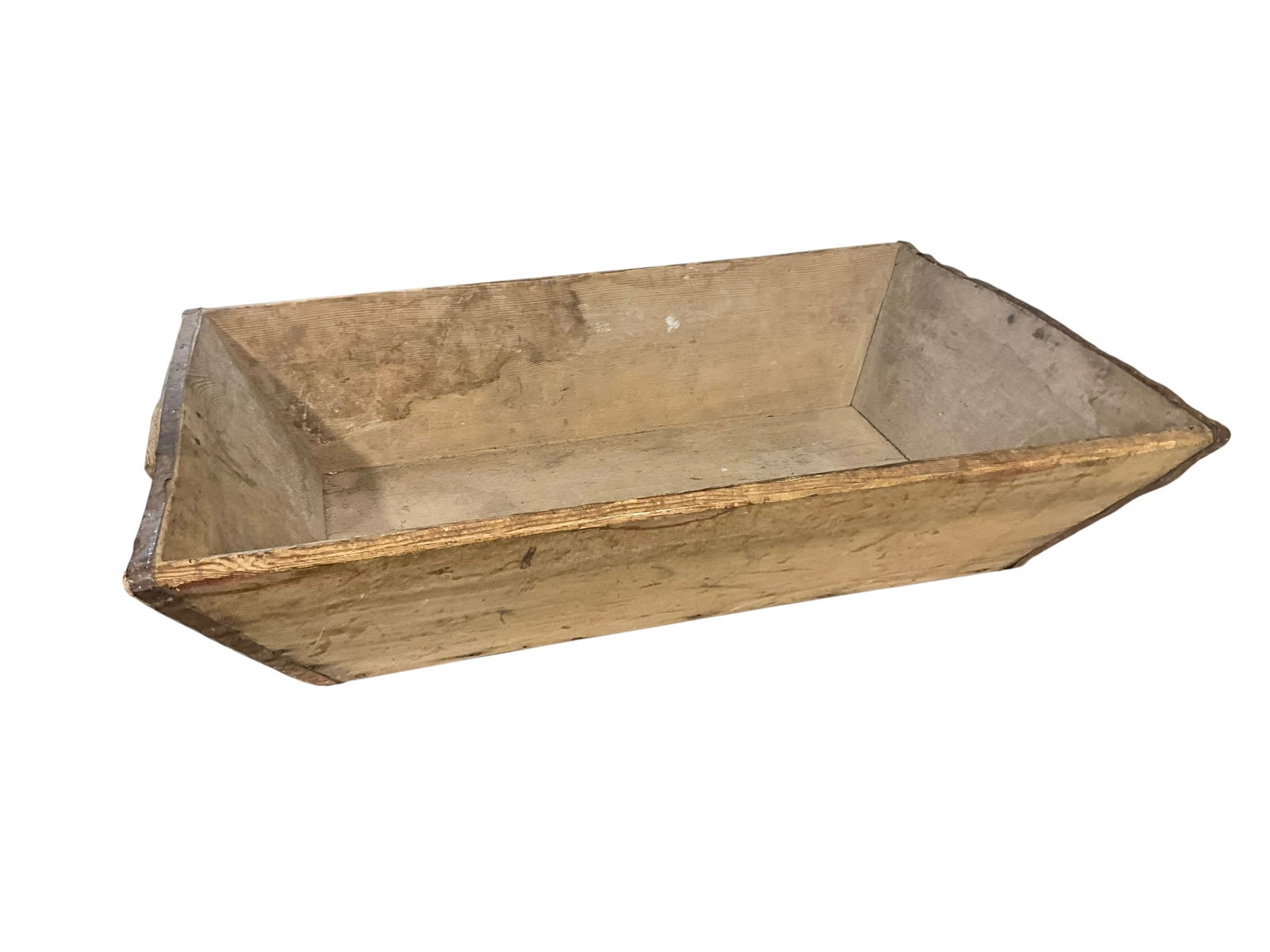 Old Antique European Wooden Trough Dough Bowl (1 of 7)
