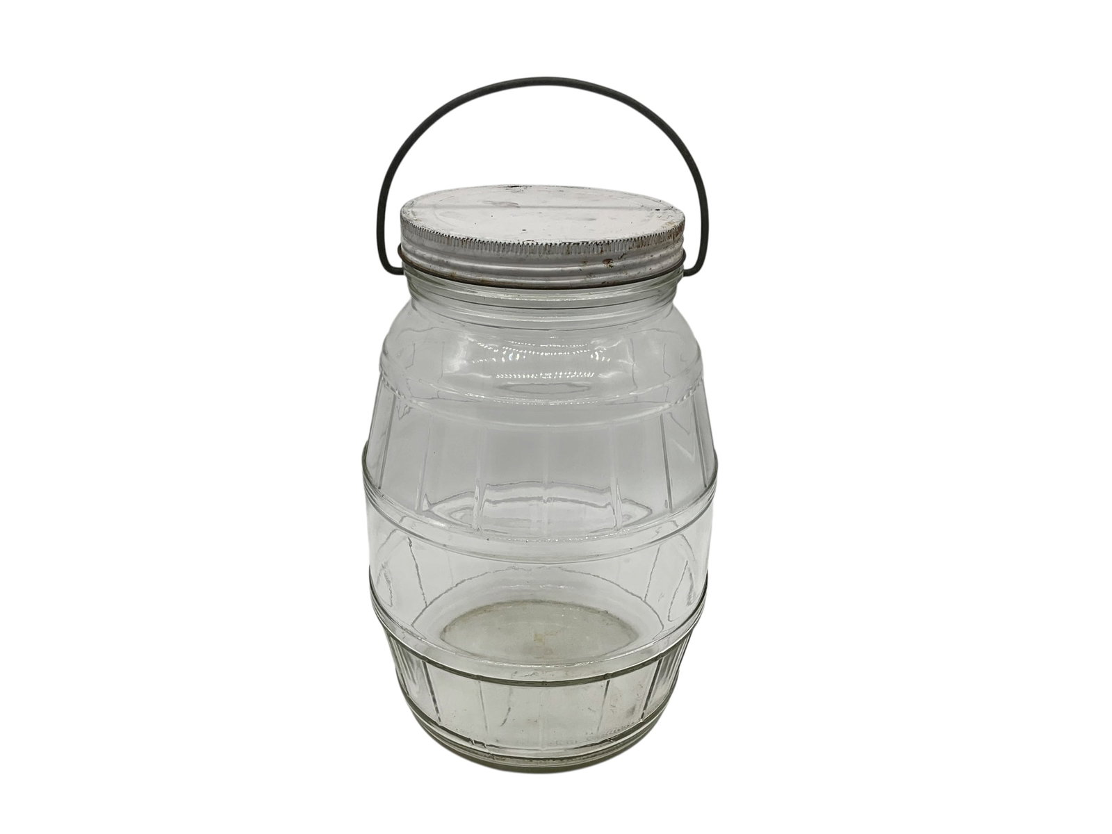 1950's Owens-Illinois Barrel Jar w/ Lid (1 of 2)