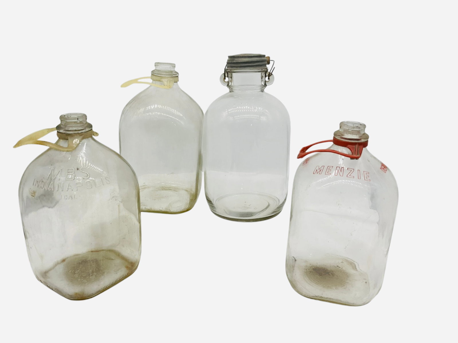 Four 1 Gallon Glass Dairy Jugs (1 of 2)