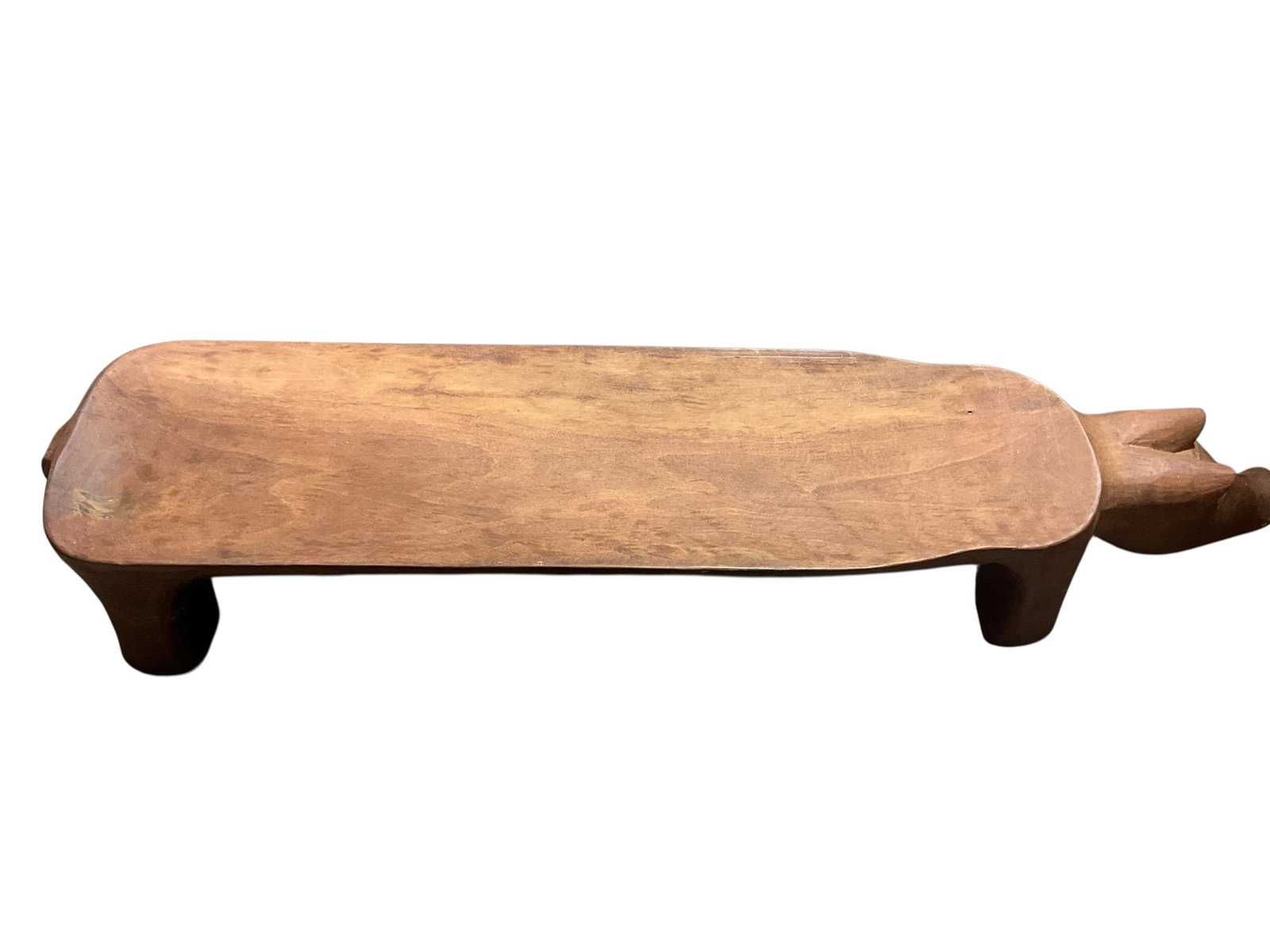 Vintage Hand Carved Wood Pig Serving Tray (1 of 4)