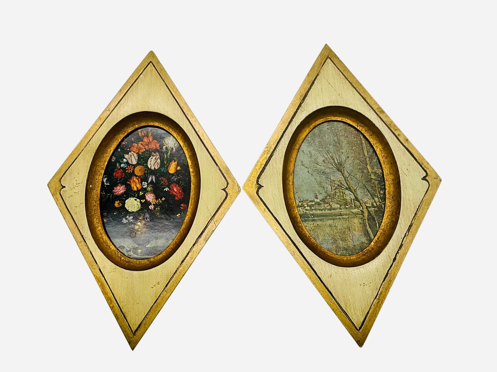 Two MCM Diamond Framed Prints (1 of 2)