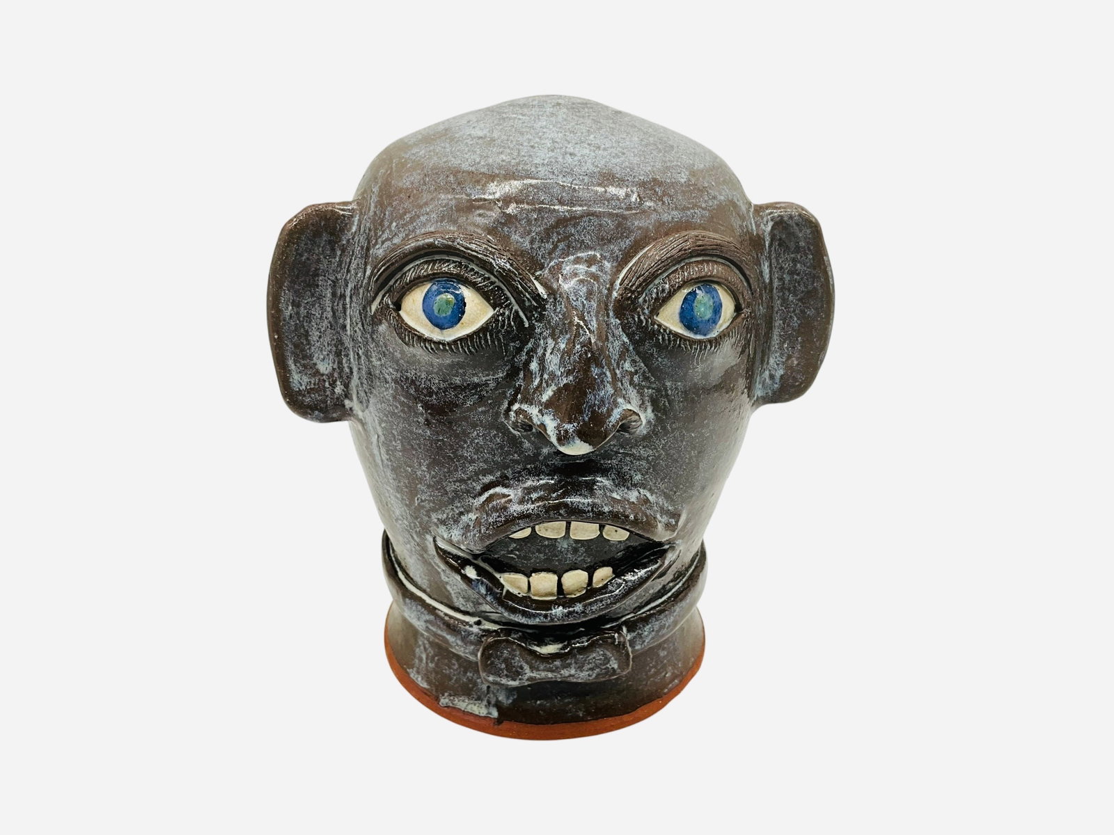 Joe Reinhardt Wig Head Face Jug: Mint condition. Signed, dated and titled on bottom. Stands 6.75 inches.