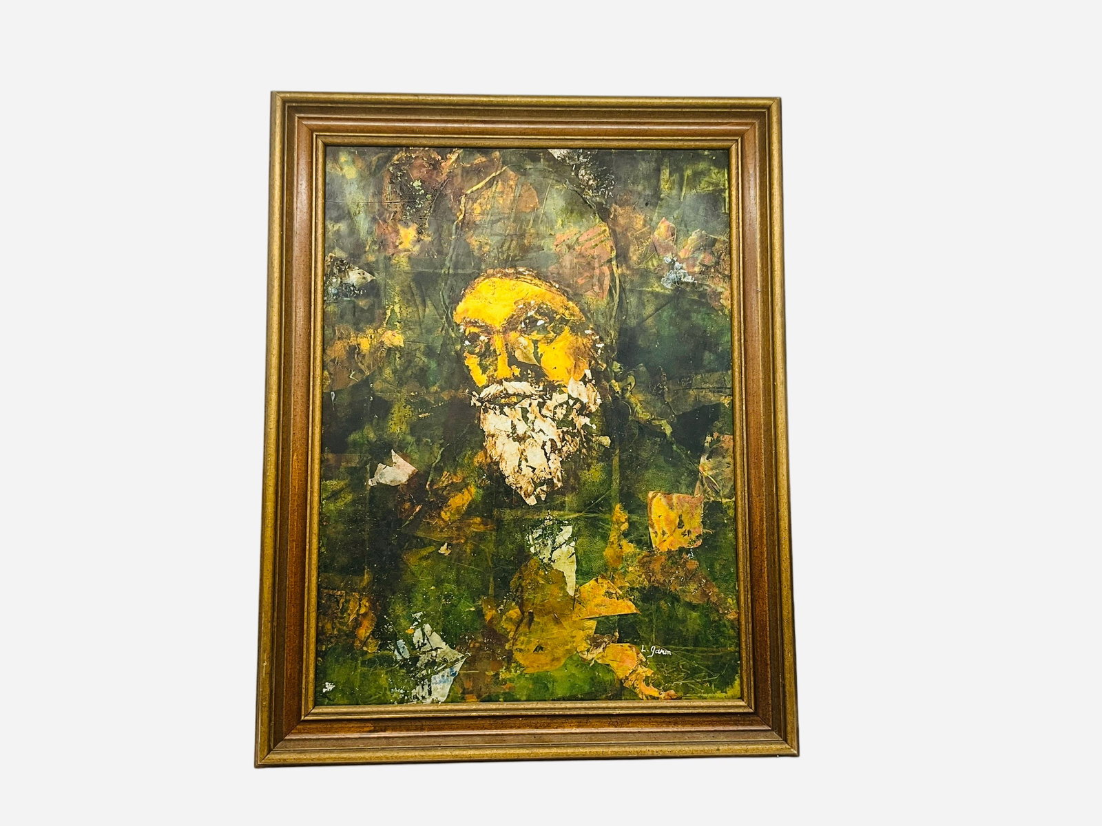 Original Len Garon Mixed Media on Board (1 of 4)