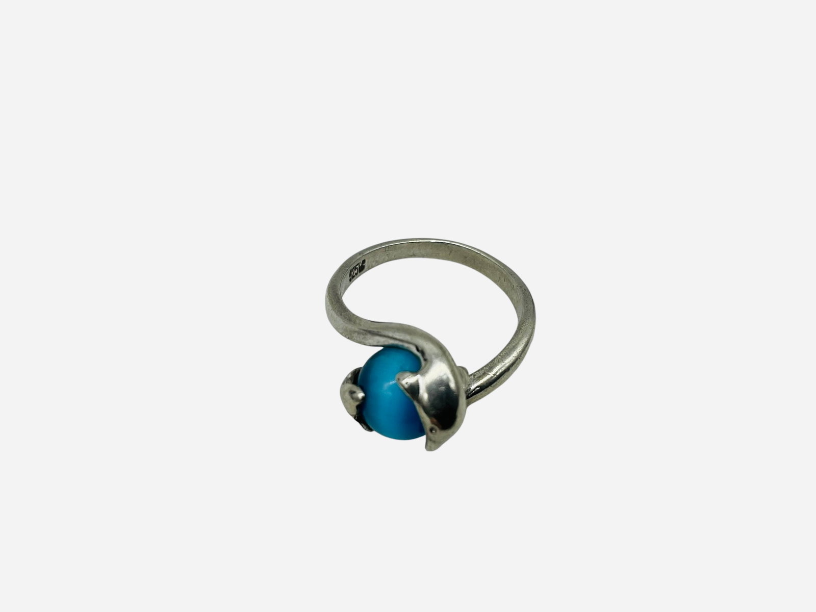Sterling Silver Dolphin Ring - 3