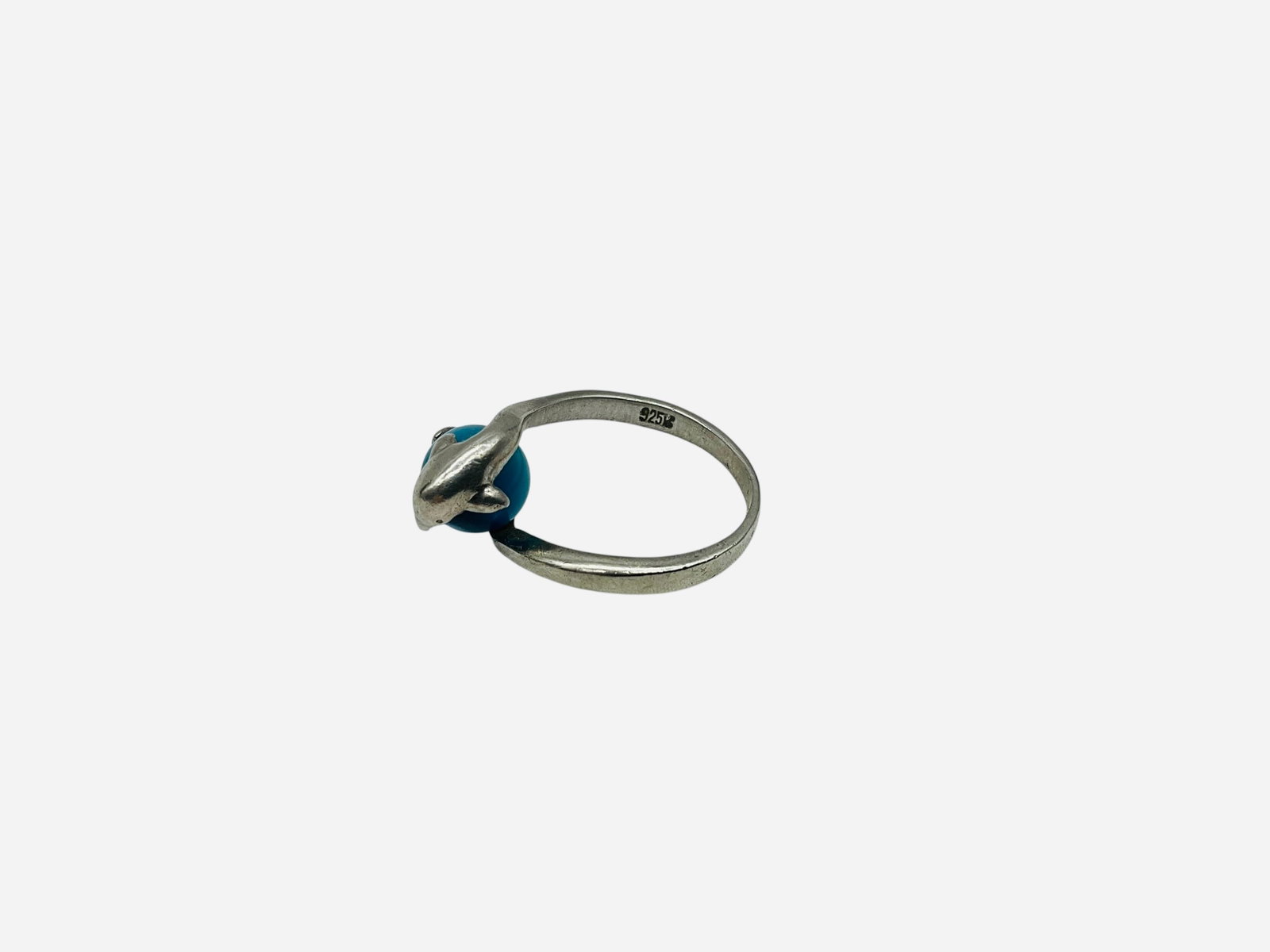 Sterling Silver Dolphin Ring - 4