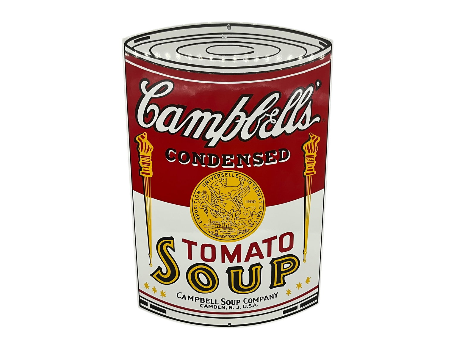 Campbells Tomato Soup Can Metal Enamel Advertising Sign (1 of 3)