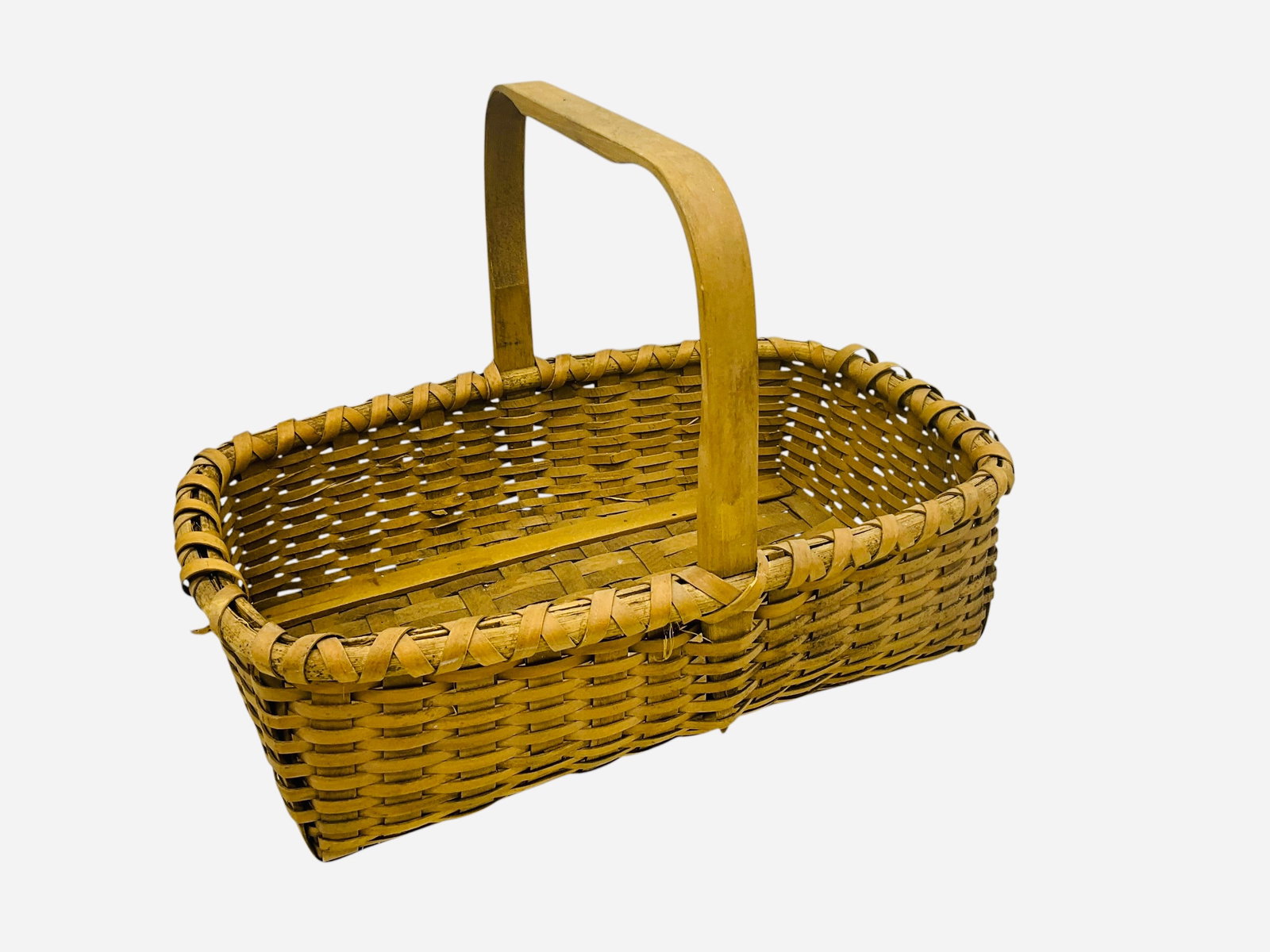 Rectangular Oak Split Basket (1 of 4)