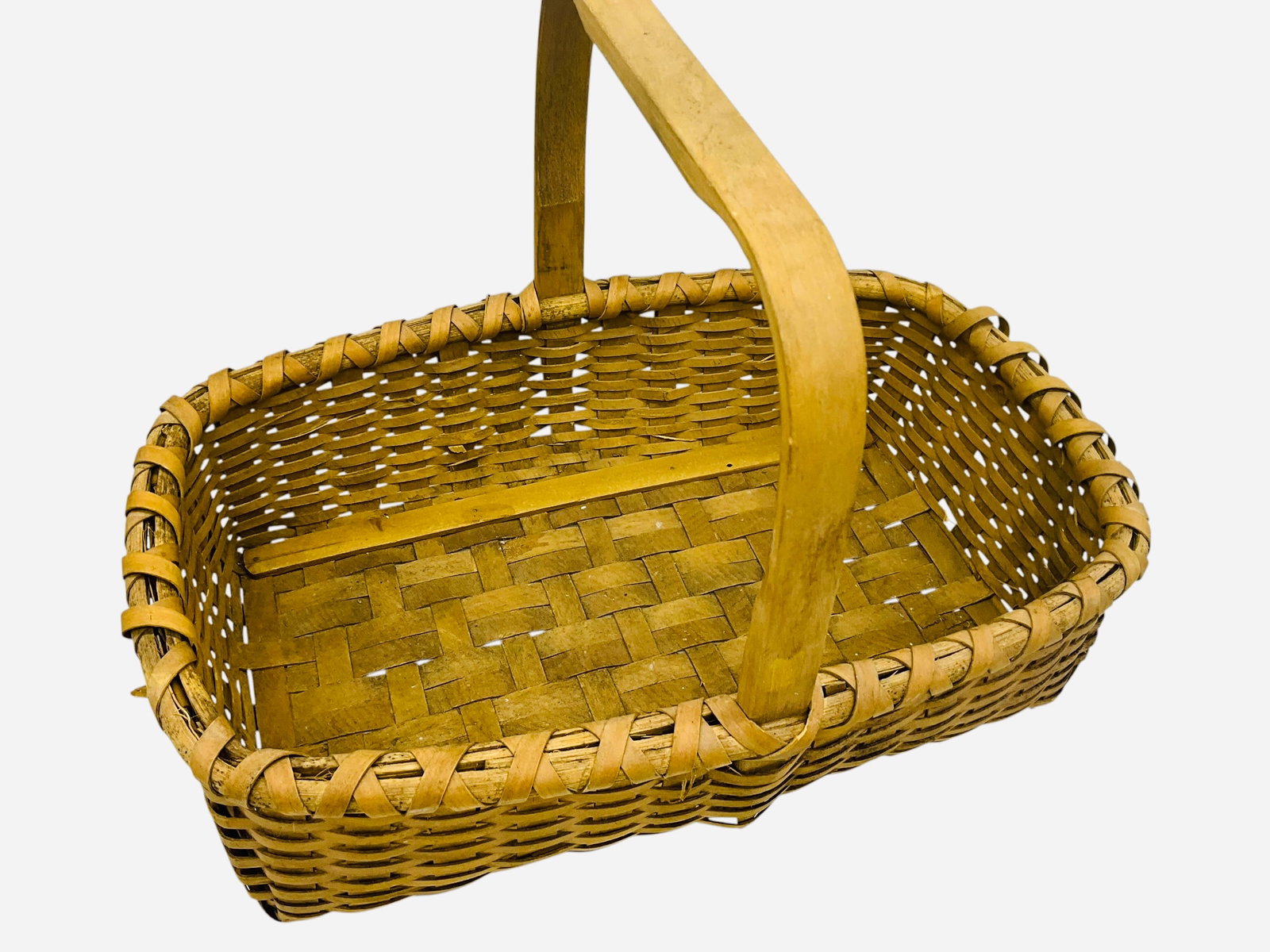 Rectangular Oak Split Basket - 2