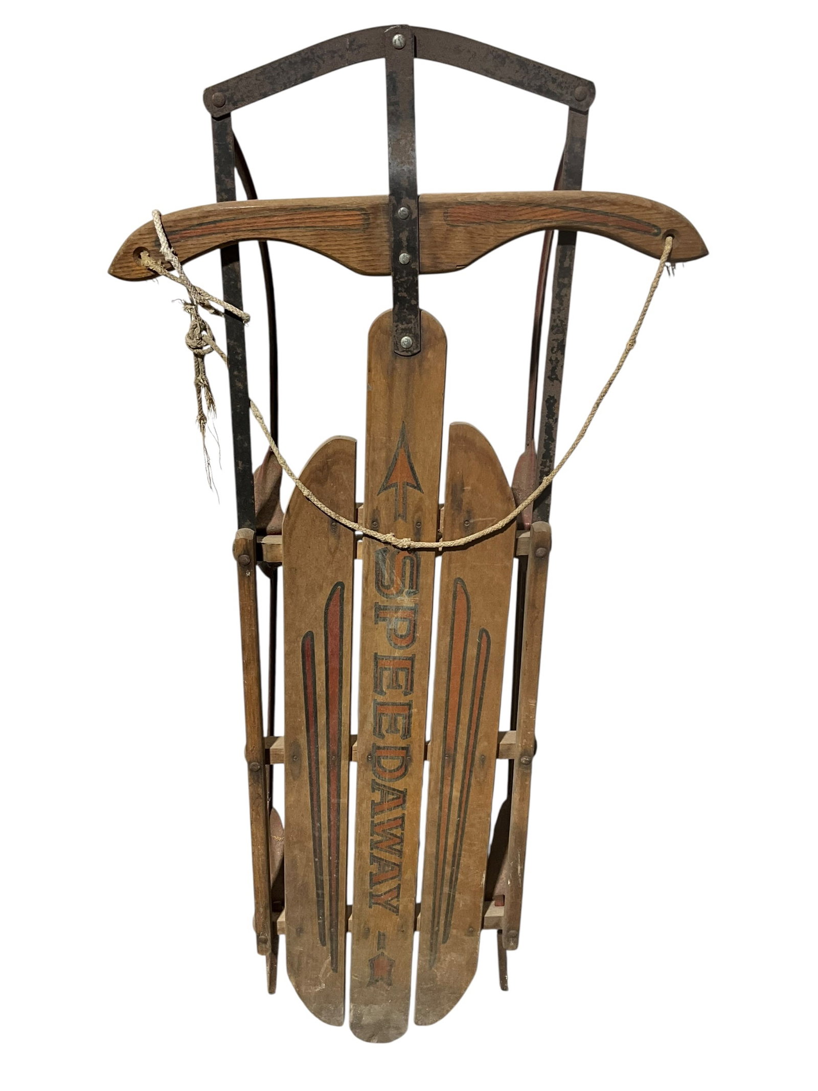 Vintage Wooden Speedway Sled (1 of 1)
