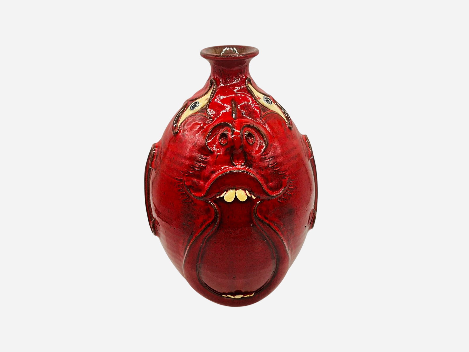 Roger Corn Red Face Jug (1 of 5)
