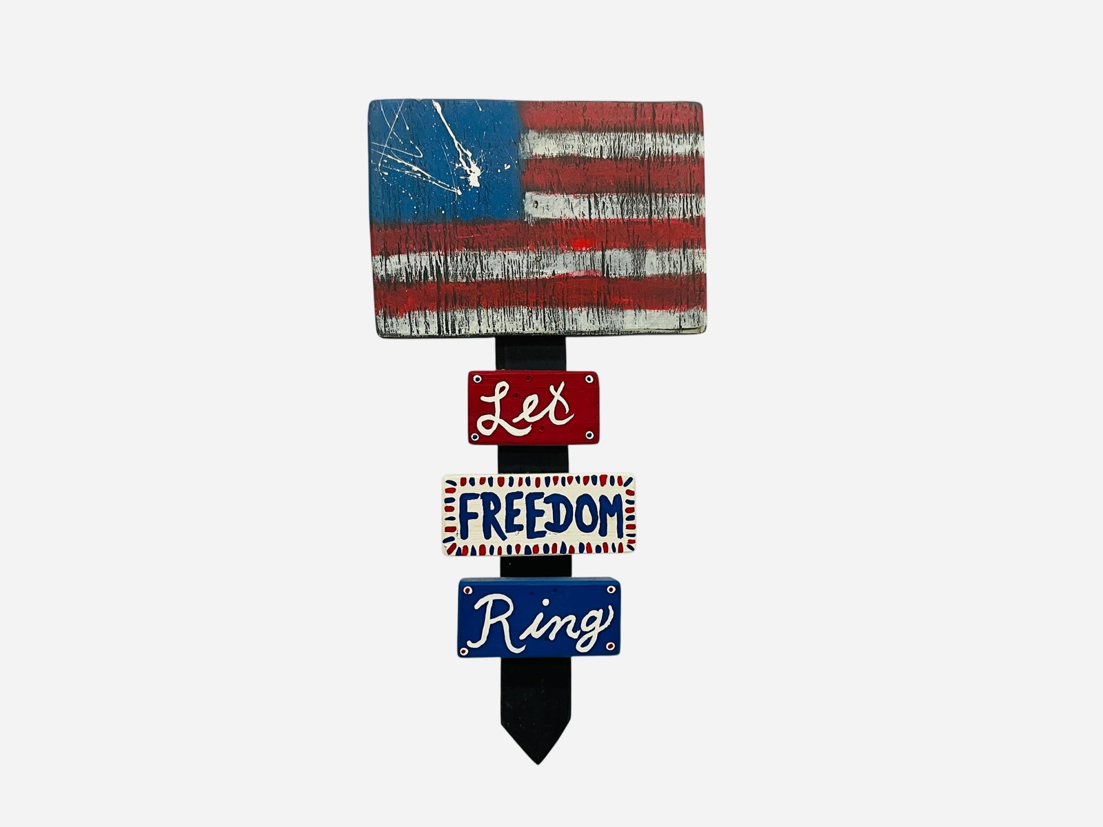 Hallie 'Big Gully' Edwards Patriotic Folk Art (1 of 2)