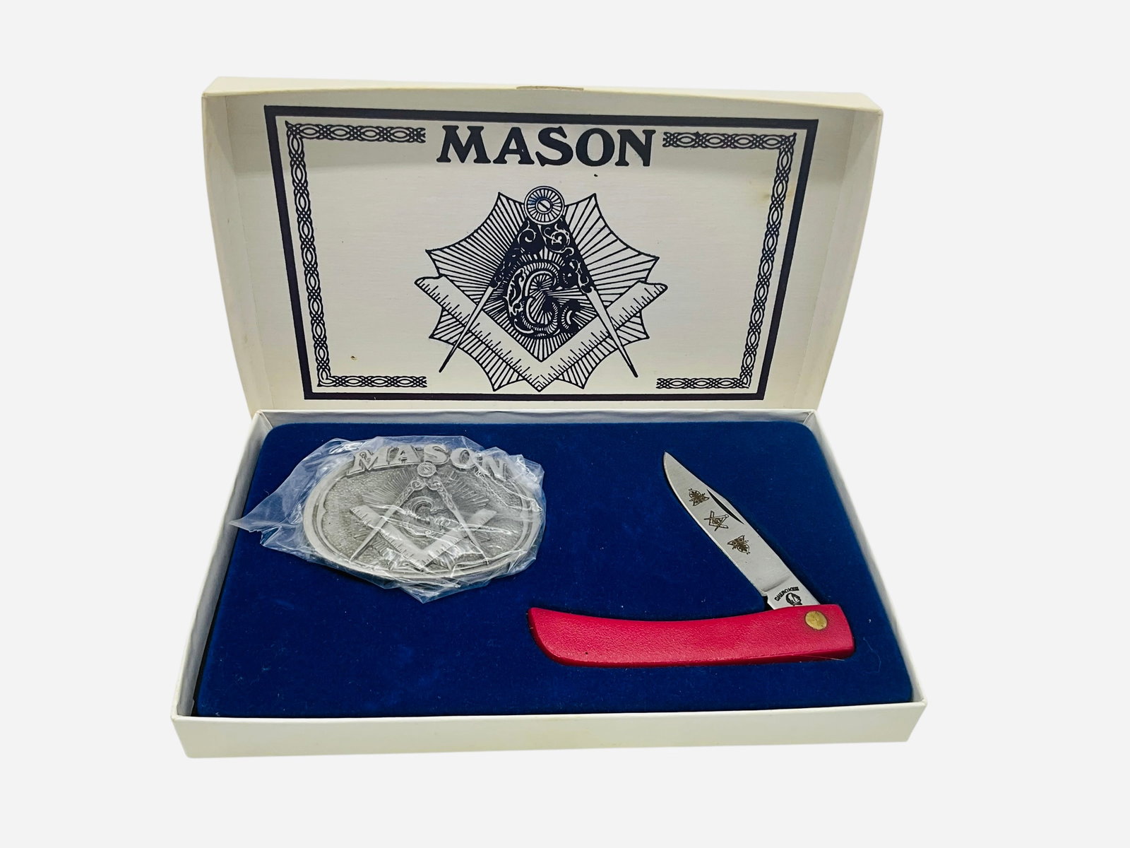 Cherokee Mason Knife & Belt Buckle Box Set (1 of 3)
