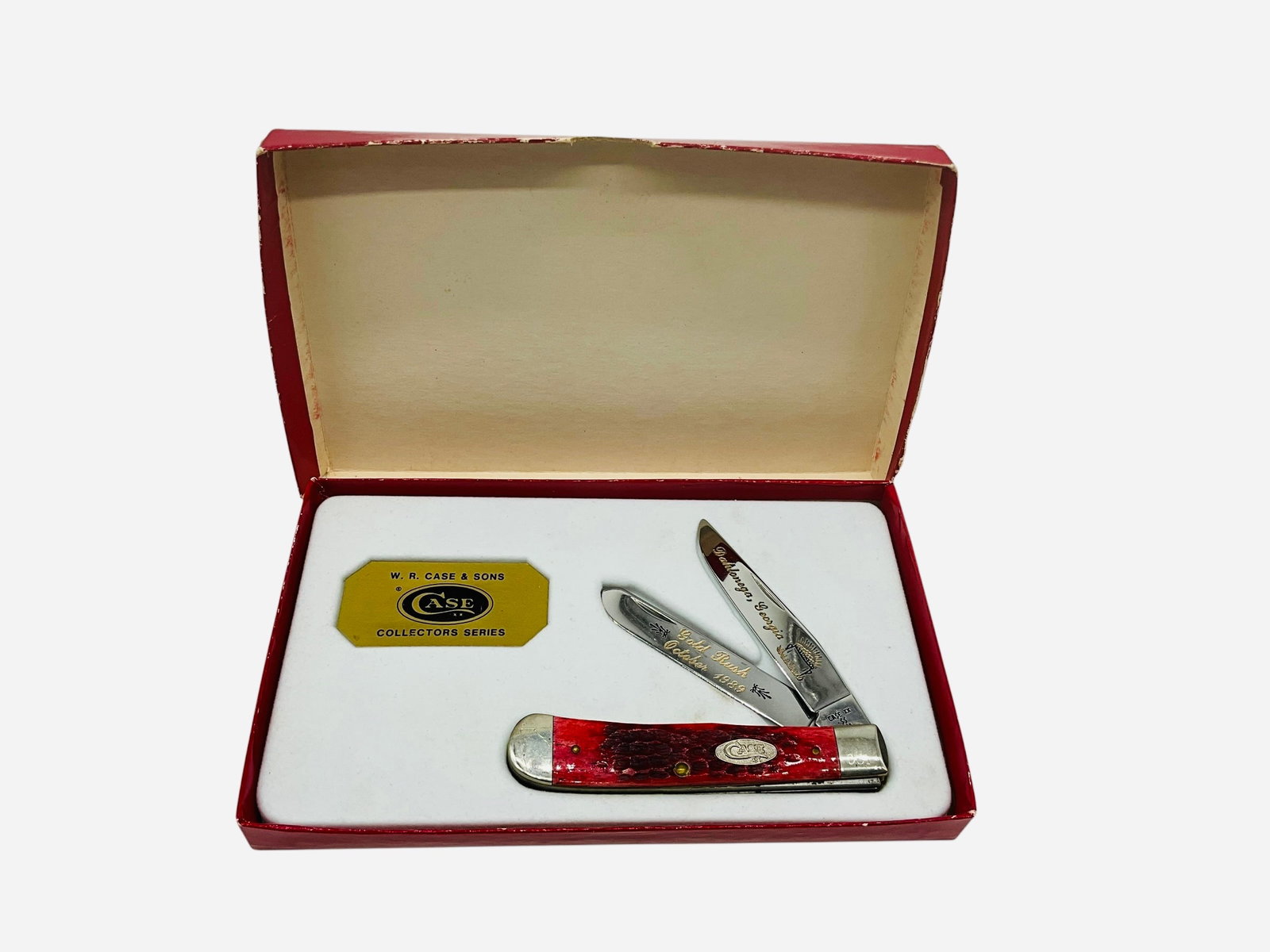 Case Dahlonega Gold Rush Knife Box Set: Gold Rush October 1989. Case XX .SS. 1 of 130.
