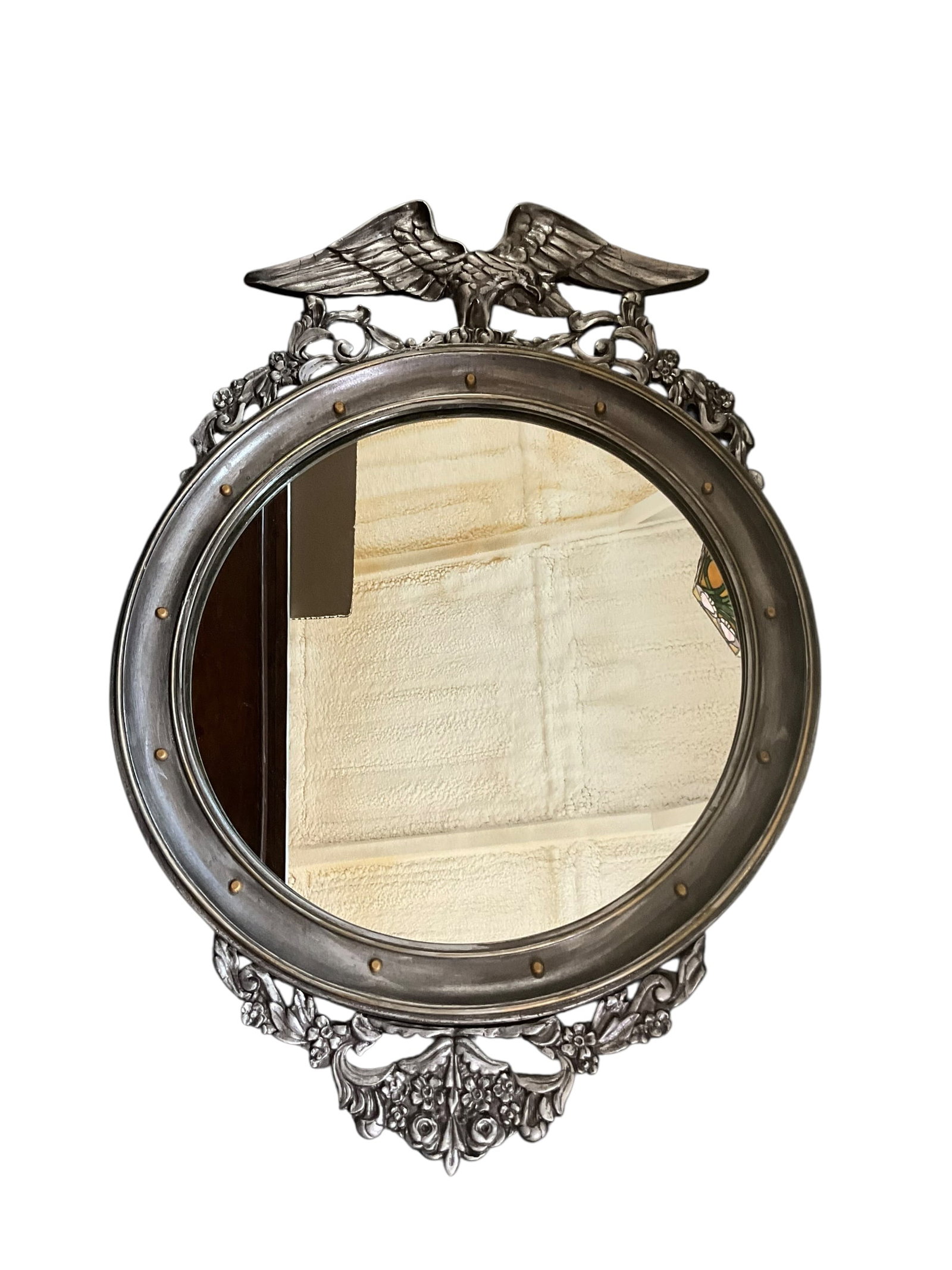 Vintage Wood Framed Eagle Mirror (1 of 4)