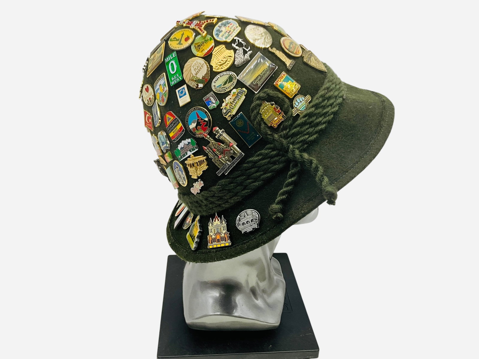 World Traveler Hat With 100+ Lapel Pins Advertising (1 of 9)