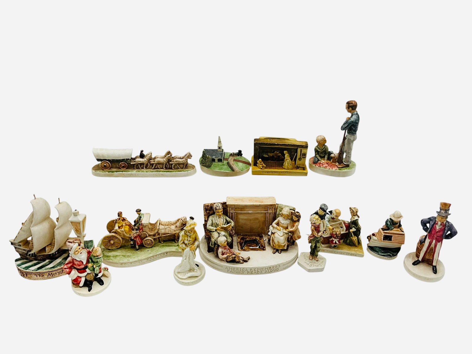 Lot Of 13 Sebastian Miniatures Hand Painted Figurines (1 of 7)