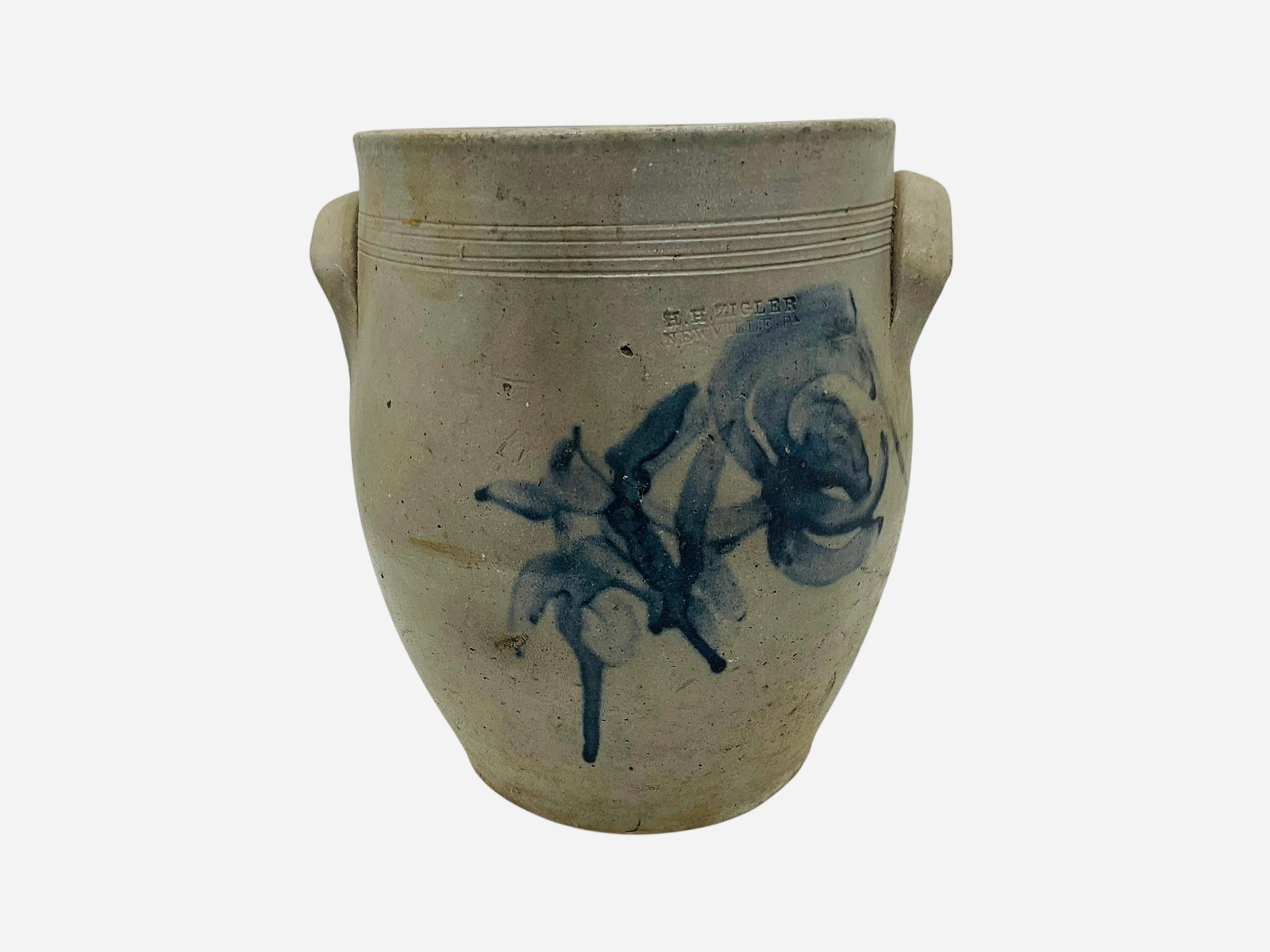 H.H. Zigler Newville, PA Stoneware Crock (1 of 6)
