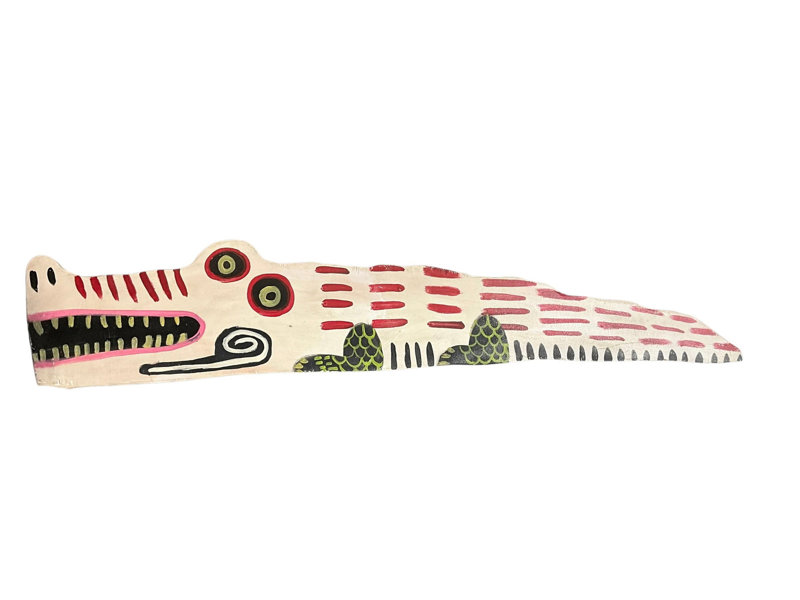 Large 4 Foot Long Cayman K Folk Art Alligator (1 of 2)