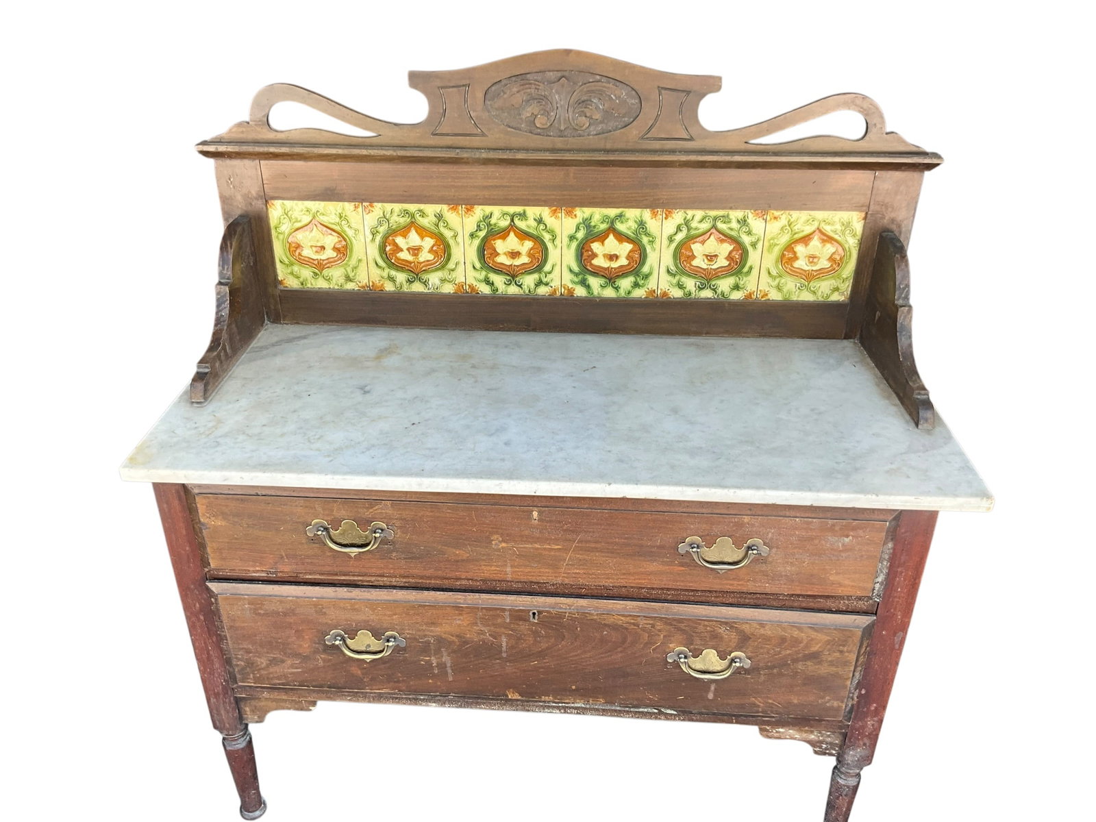 Antique Victorian Marble Top Wash Stand (1 of 6)