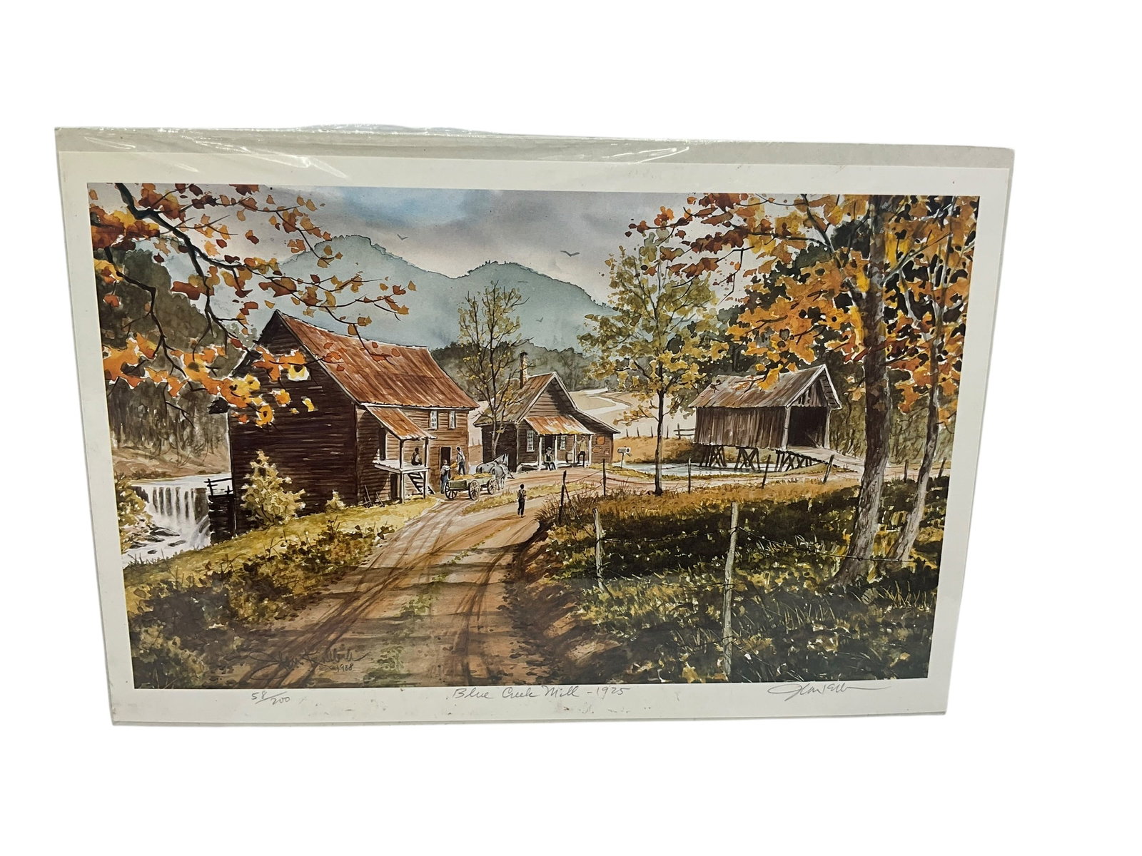 John Kollock Print - Blue Creek Mill 1925 (1 of 2)