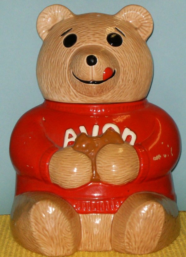 AVON BEAR COOKIE JAR, CALIFORNIA ORIGINAL, BY AVON: AVON BEAR COOKIE JAR, CALIFORNIA ORIGINAL, BY AVON Manufacturer CALIF. ORIGINAL