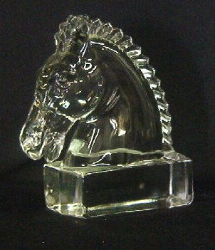Heisey Horse Head Bookend: Heisey Horse Head Bookend