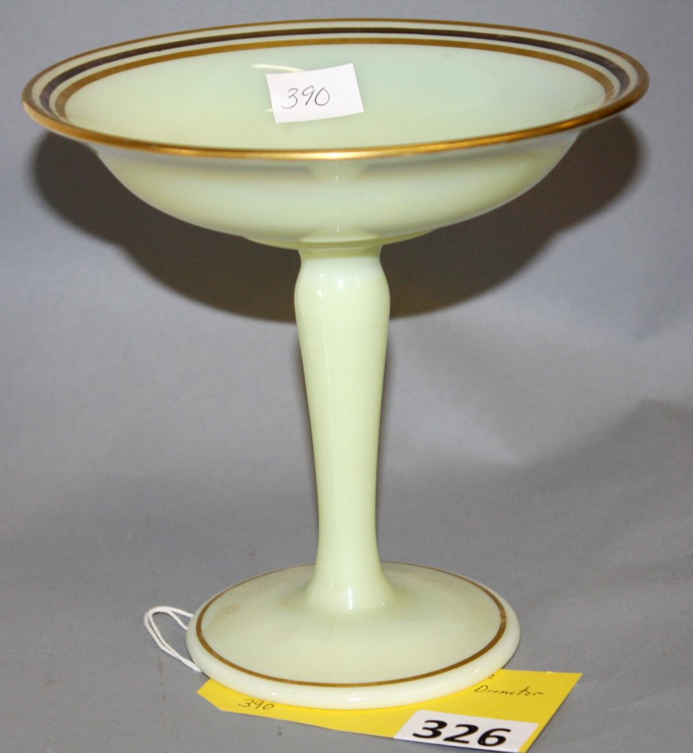 CAMBRIDGE COMPOTE: CAMBRIDGE COMPOTE 6 1/4'' TALL AND 6 1/2'' DIAMETER GOOD CONDITION