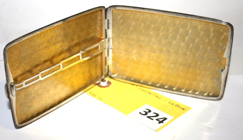 LA MODE CIGARETTE CASE: LA MODE STERLING CIGARETTE CASE