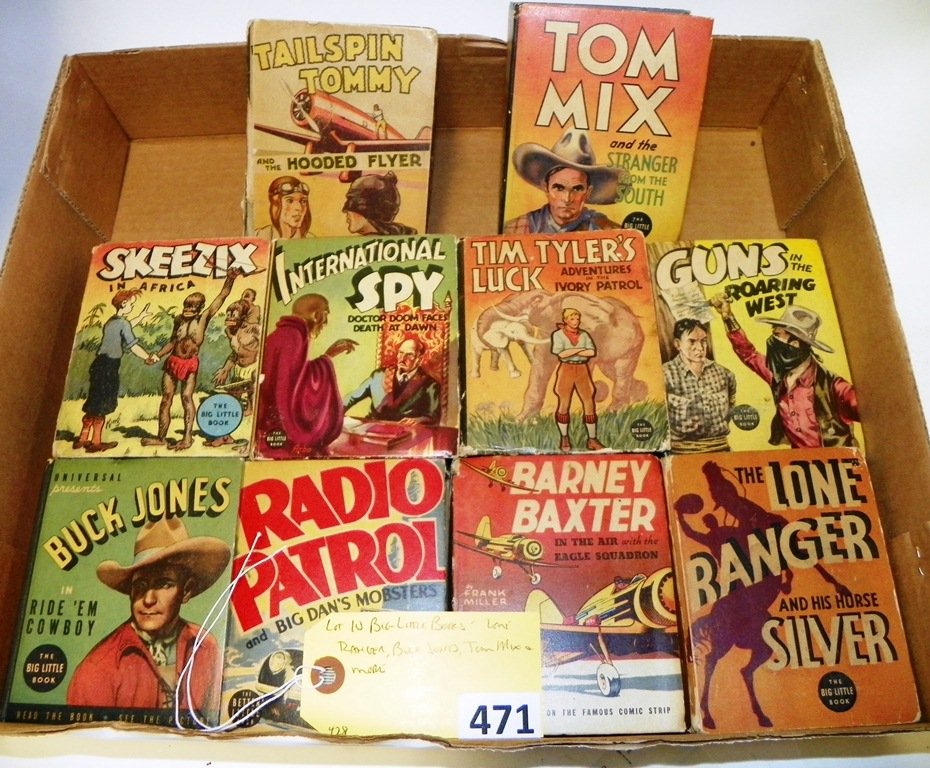BIG LITTLE BOOKS: LOT 10 BIG LITTLE BOOKS - LONE RANGER, BUCK JONES, TOM MIX & MORE