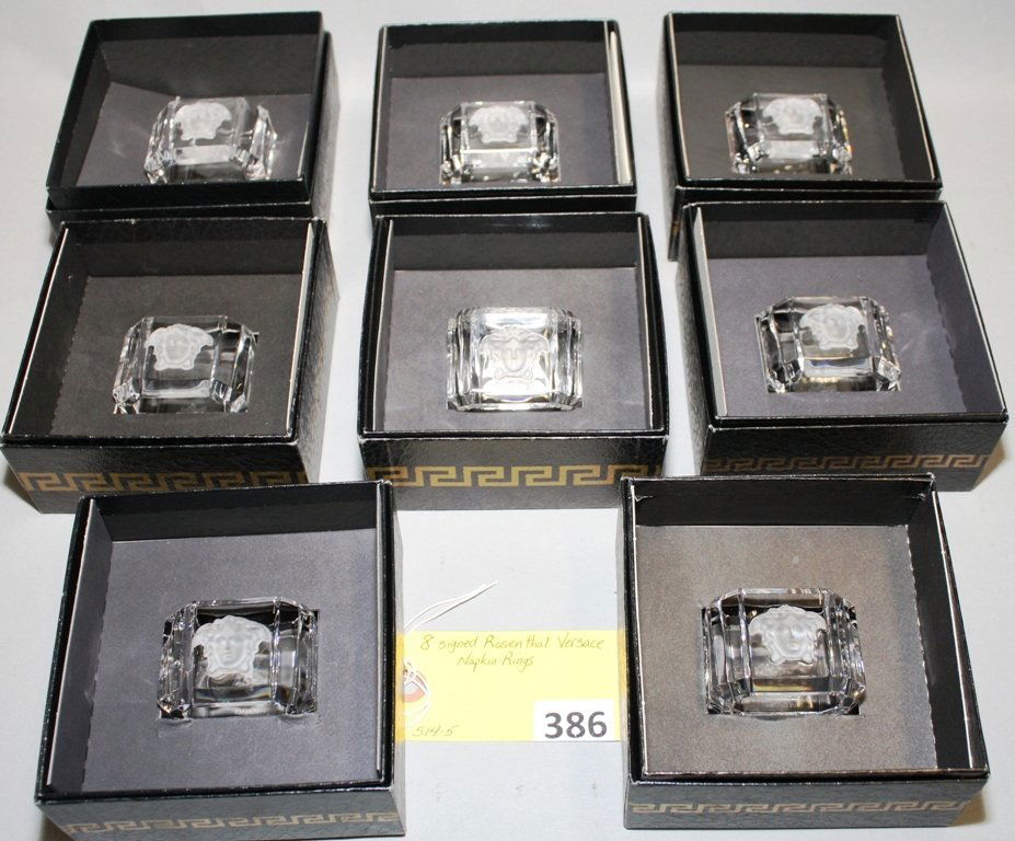 Versace napkin rings clearance
