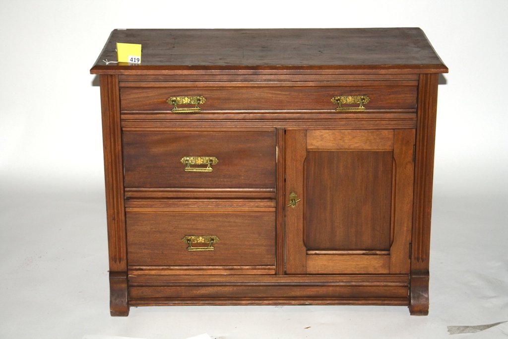 WALNUT COMMODE - 2