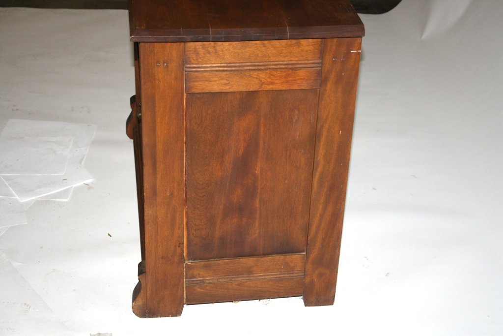 WALNUT COMMODE - 4