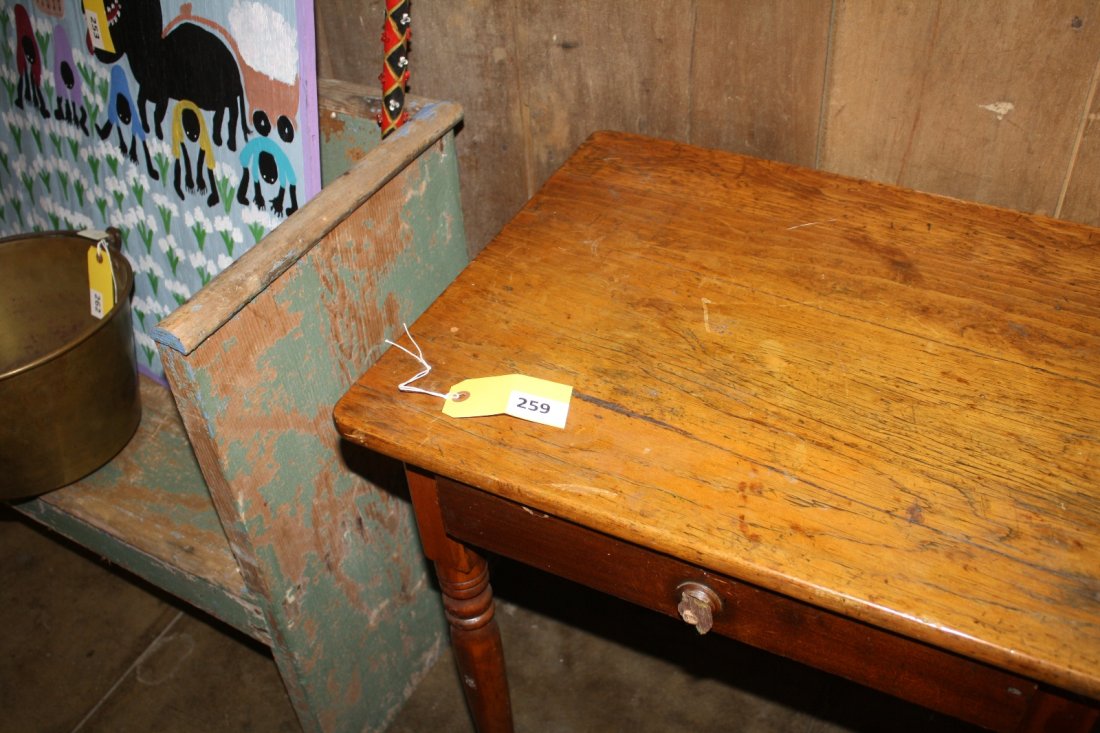 PRIMITIVE PINE TABLE - 2