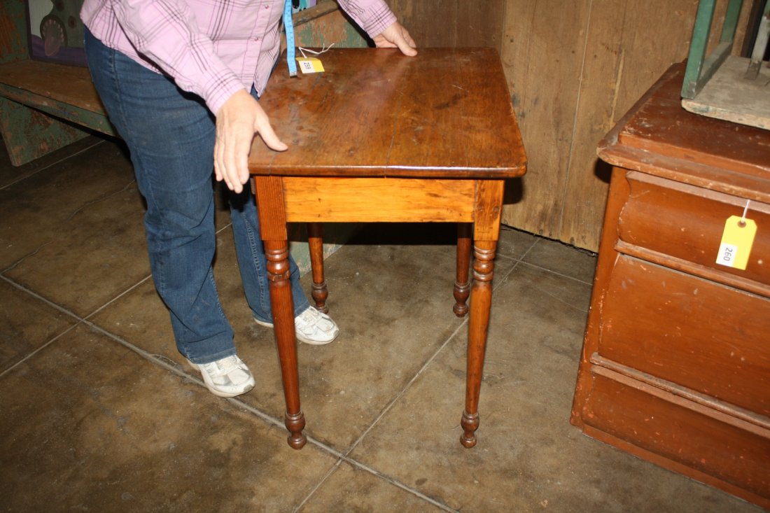 PRIMITIVE PINE TABLE - 3