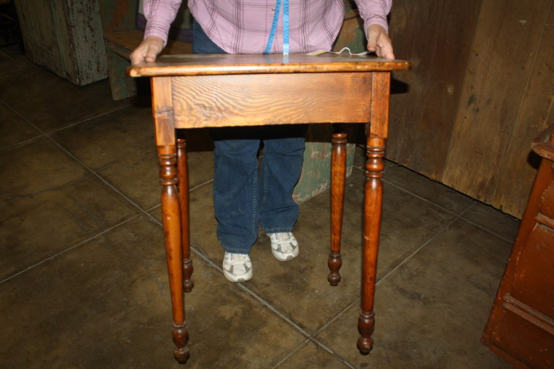 PRIMITIVE PINE TABLE - 4