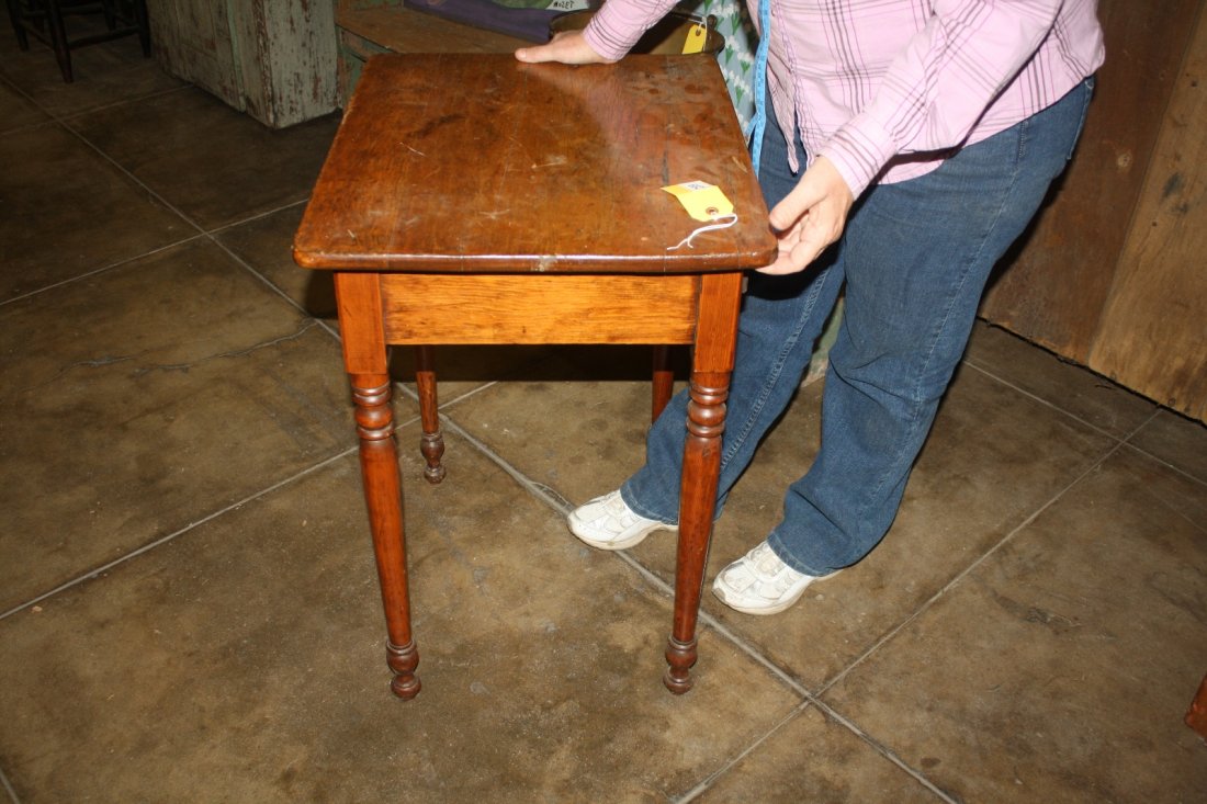 PRIMITIVE PINE TABLE - 5