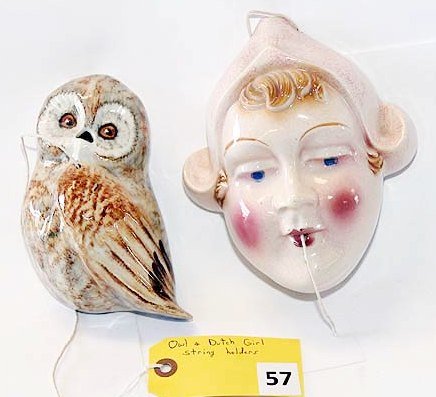 STRING HOLDERS: OWL & DUTCH GIRL STRING HOLDERS