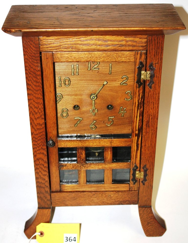 MISSION CLOCK: MISSION STYLE MANTLE CLOCK