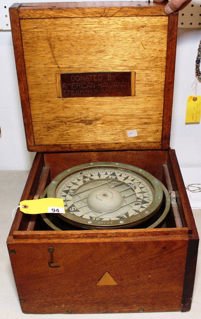 SHIPS COMPASS Nov 03, 2013 Hewlett's Auctions in CA