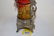 SILVER PLATE HOLDER, PARROT HANDLES, AMBERINA VASE - 5