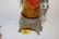 SILVER PLATE HOLDER, PARROT HANDLES, AMBERINA VASE - 7