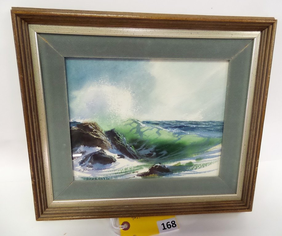 E. JOHN ROBINSON WATERCOLOR: E. JOHN ROBINSON WATERCOLOR, 7 1/2'' X 9 1/2''