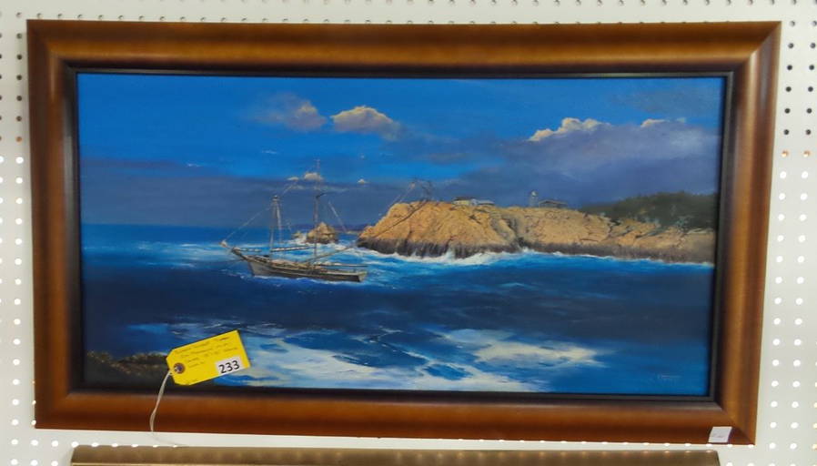RICHARD STARRETT OIL PAINTING May 18, 2014 Hewlett's Auctions in CA