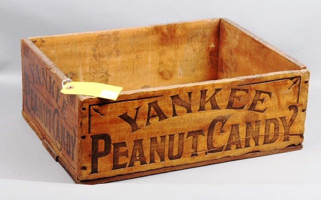 YANKEE PEANUT BUTTER BOX: Yankee Peanut Butter Wooden Box